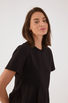 Blusa Babado Com Tecido