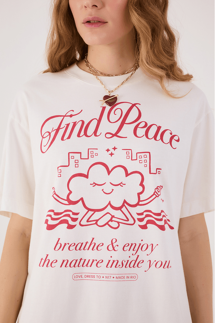 T-shirt Silk Find Peace