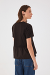 Blusa Babado Com Tecido