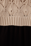 Blusa Manga Longa Malha Com Tricot