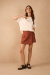 Short Saia Bolso Lateral