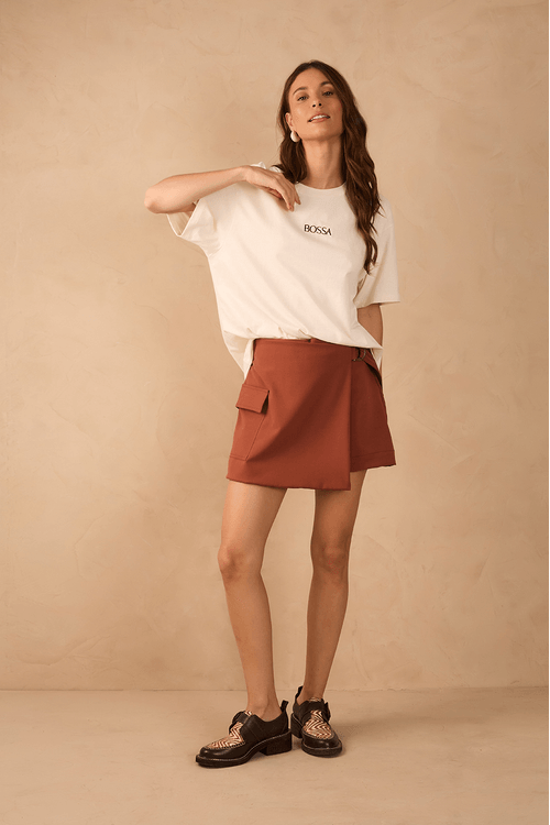 Short Saia Bolso Lateral
