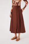 Saia Cropped Algodão Transpassado