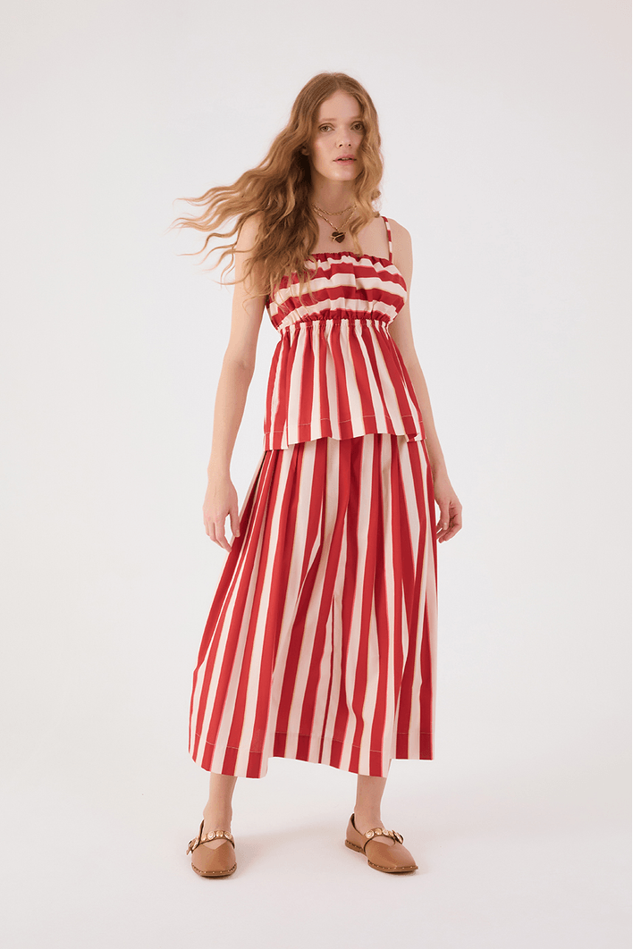 Saia Cropped Estampa Listra Maravilha