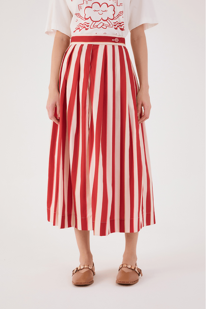 Saia Cropped Estampa Listra Maravilha
