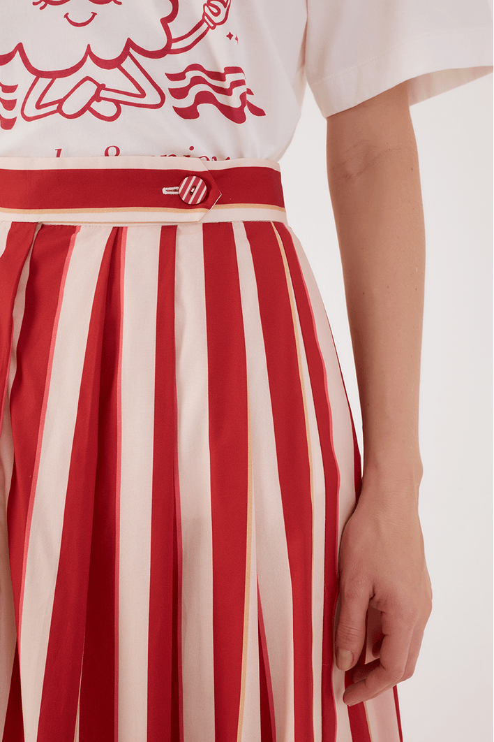 Saia Cropped Estampa Listra Maravilha