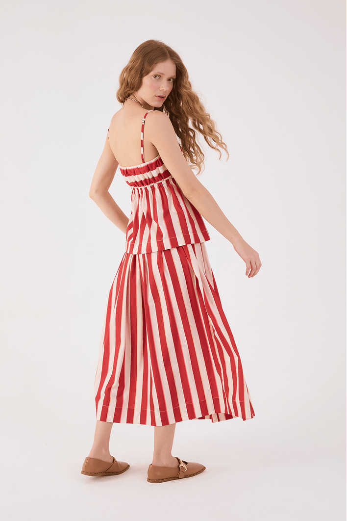 Saia Cropped Estampa Listra Maravilha
