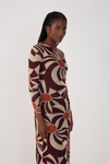 Vestido Ombro Só Tule Estampa Mormaço