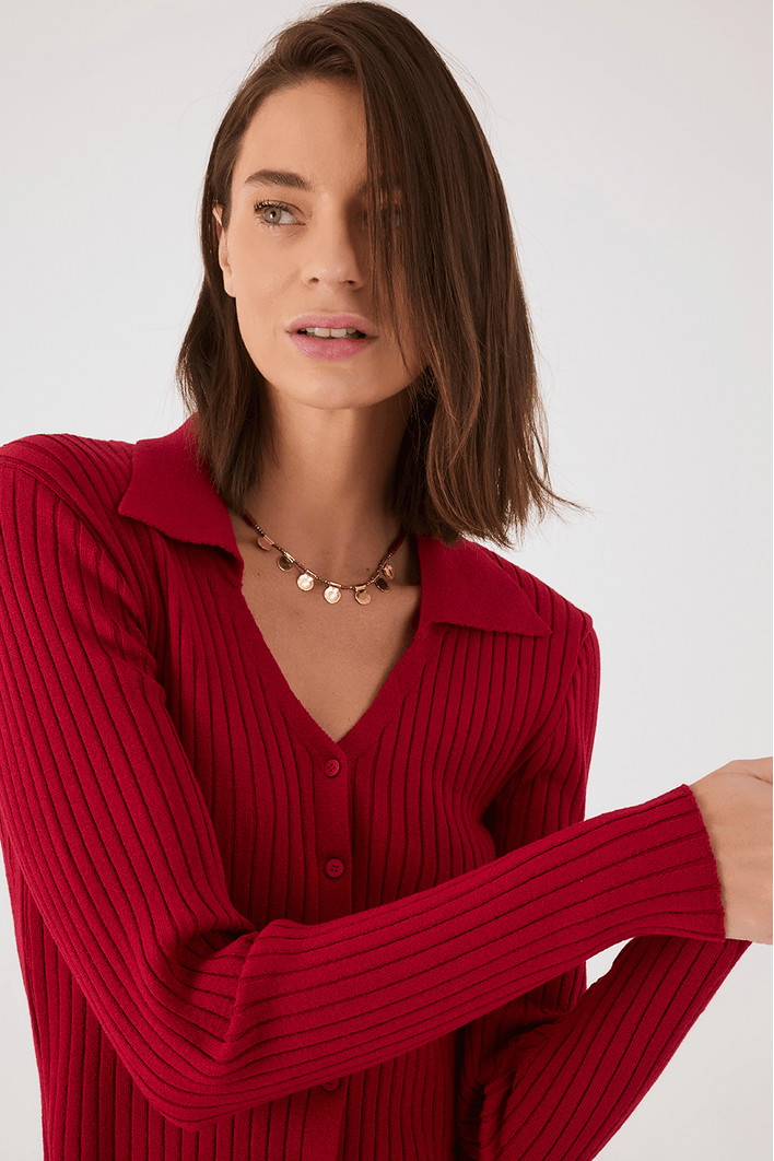 Blusa Tricot Canelada