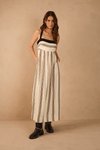 Vestido Midi Linho Estampa Parque