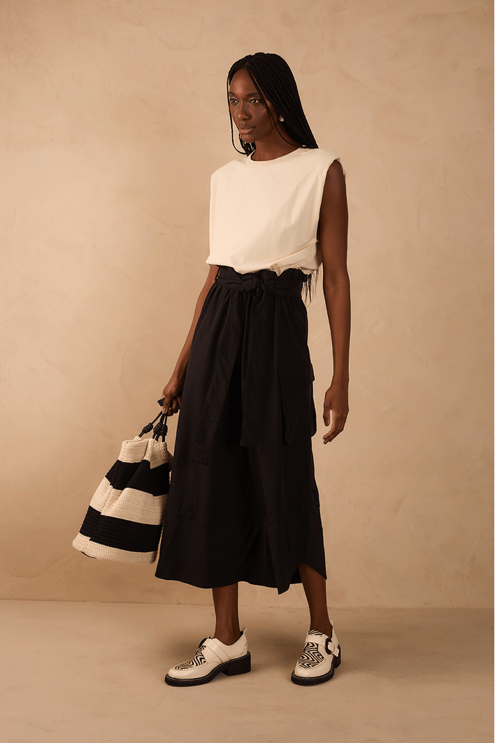 Vestido T-shirt Com Nylon