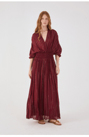 Vestido Longo Lurex Pala Lastex