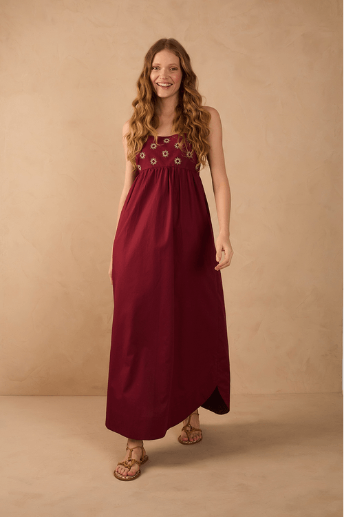Vestido Cropped Bordado