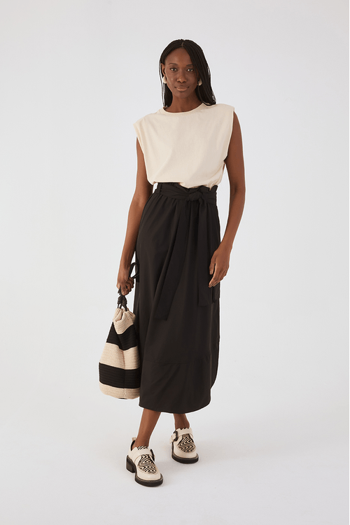 Vestido T-shirt Com Nylon