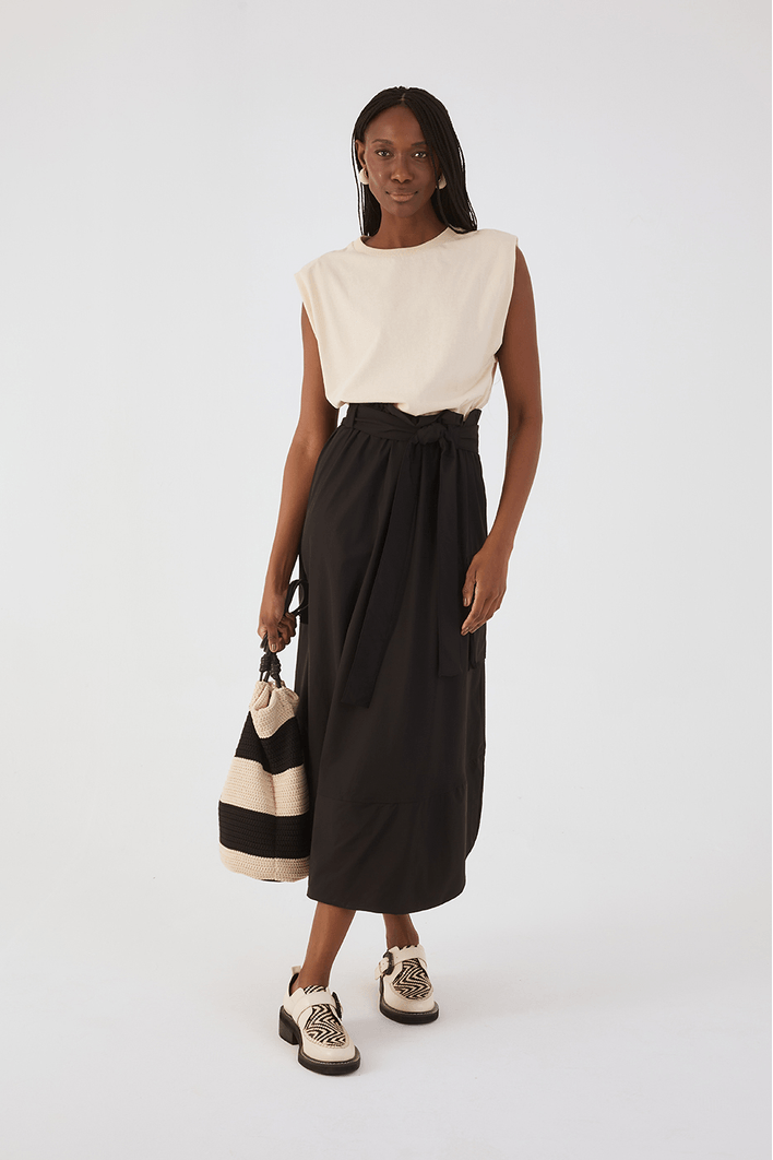 Vestido T-shirt Com Nylon
