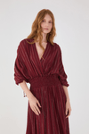 Vestido Longo Lurex Pala Lastex