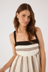Vestido Midi Linho Estampa Parque