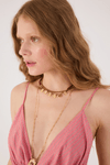 Vestido Cropped Algodão Listrado Bordado