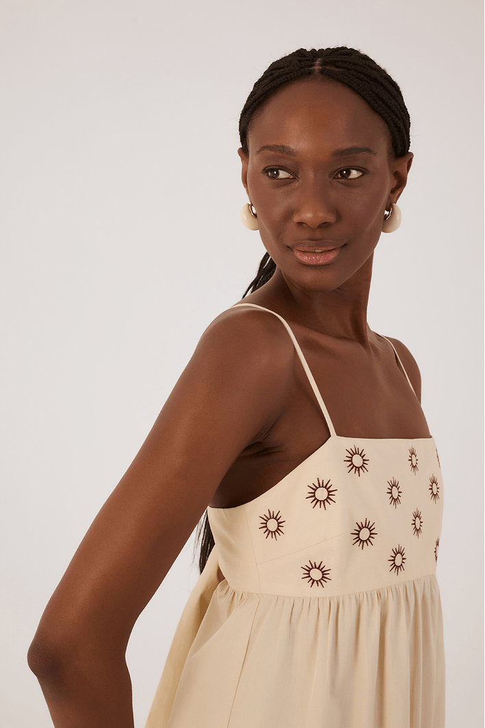 Vestido Cropped Bordado