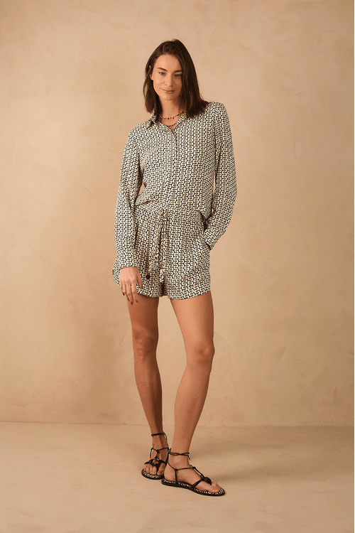 Short Boxer Crepe Estampa Ipanema
