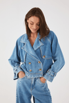Trench Coat Jeans Cropped