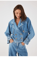Trench Coat Jeans Cropped