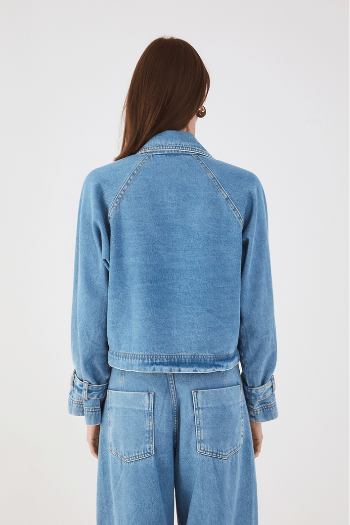 Trench Coat Jeans Cropped