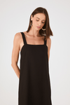 Vestido Cropped Linho Quadradinho