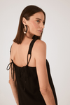 Vestido Cropped Linho Quadradinho