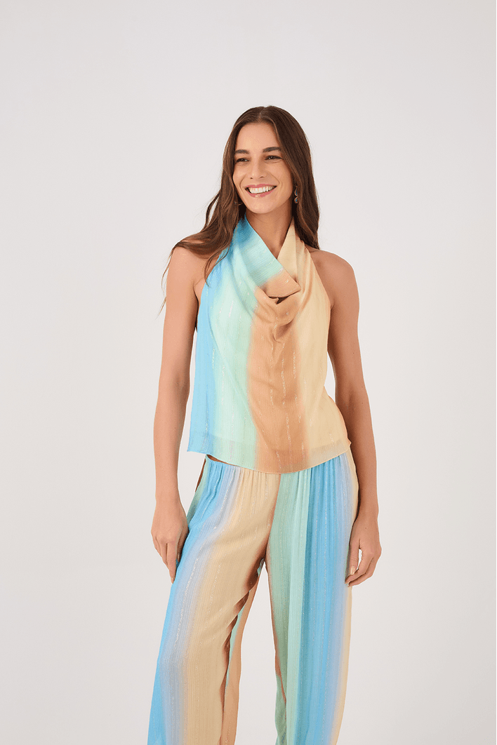 Blusa Lurex Estampa Recanto