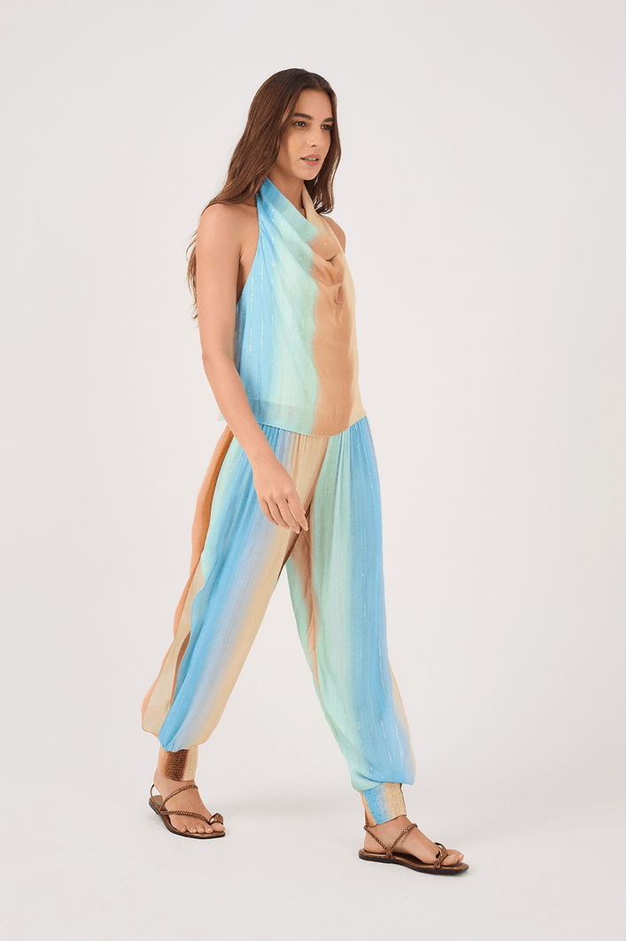 Blusa Lurex Estampa Recanto