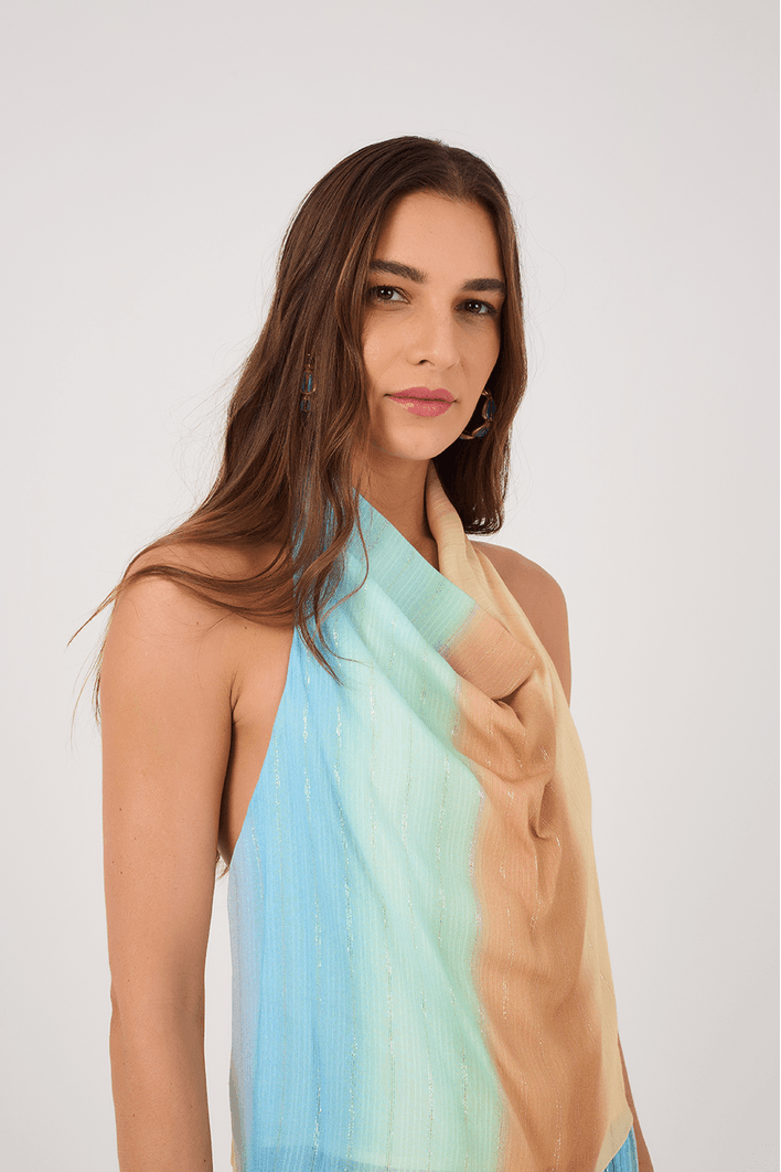 Blusa Lurex Estampa Recanto