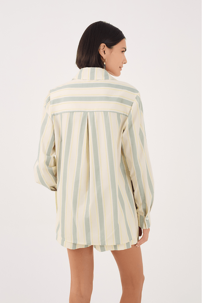 Camisa Estampa Listra Ostra