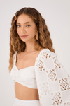 Blusa Manga Patch Crochê