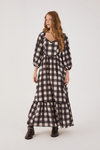 Vestido Cropped Algodão Xadrez