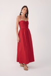 Vestido Cropped Algodão Drapeado
