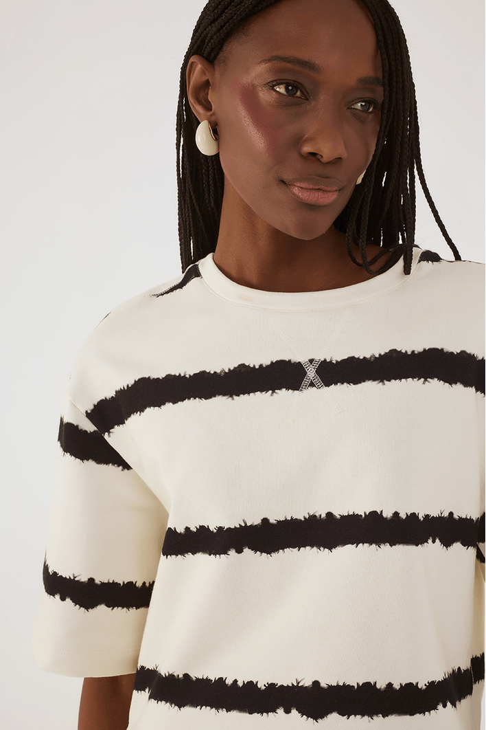Cropped Moletom Estampa Beira Mar