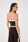 Blusa Alfaiataria Sem Alças P&b