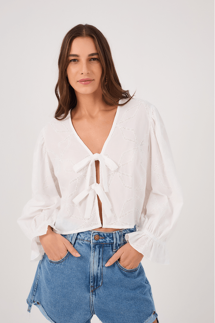 Camisa Laise Bordada
