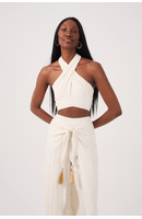 Top Lurex Frente Única