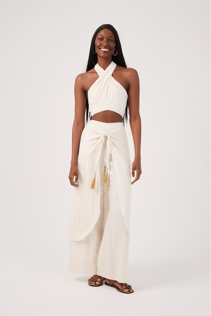 Top Lurex Frente Única