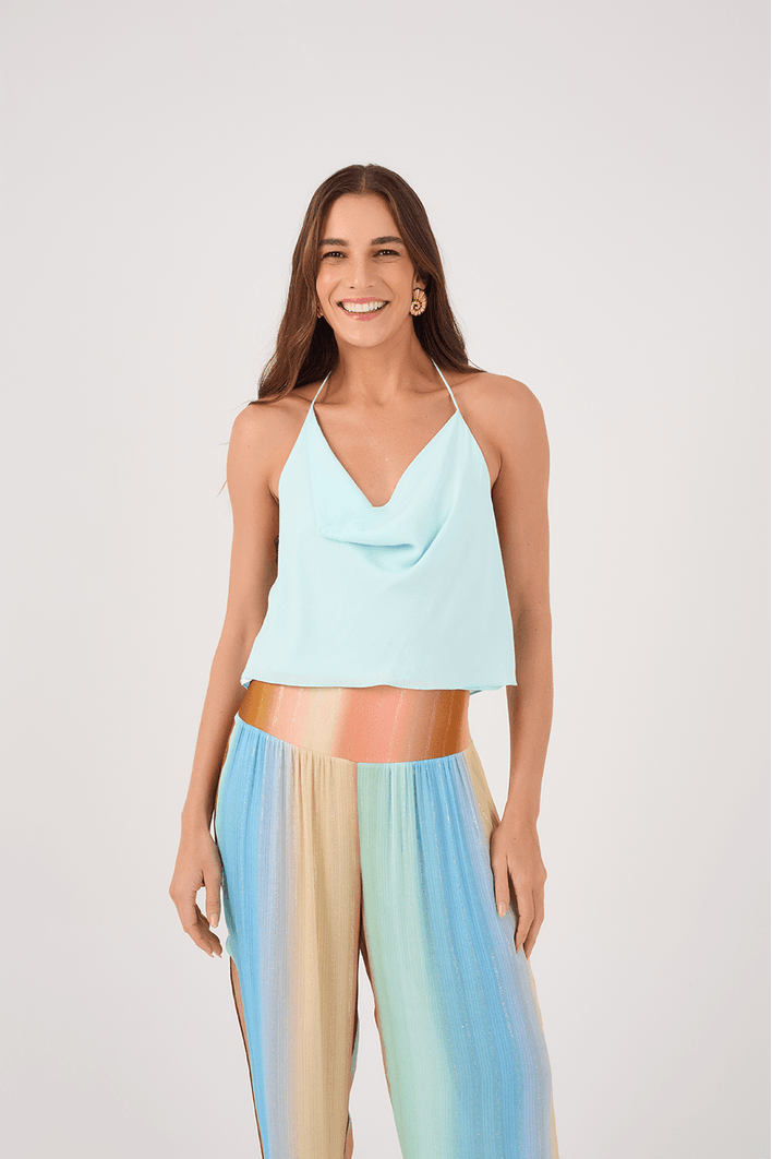 Blusa Crepe Degage