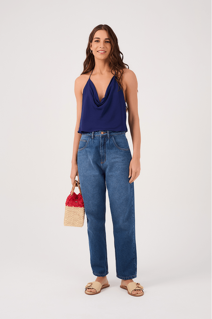 Blusa Crepe Degage