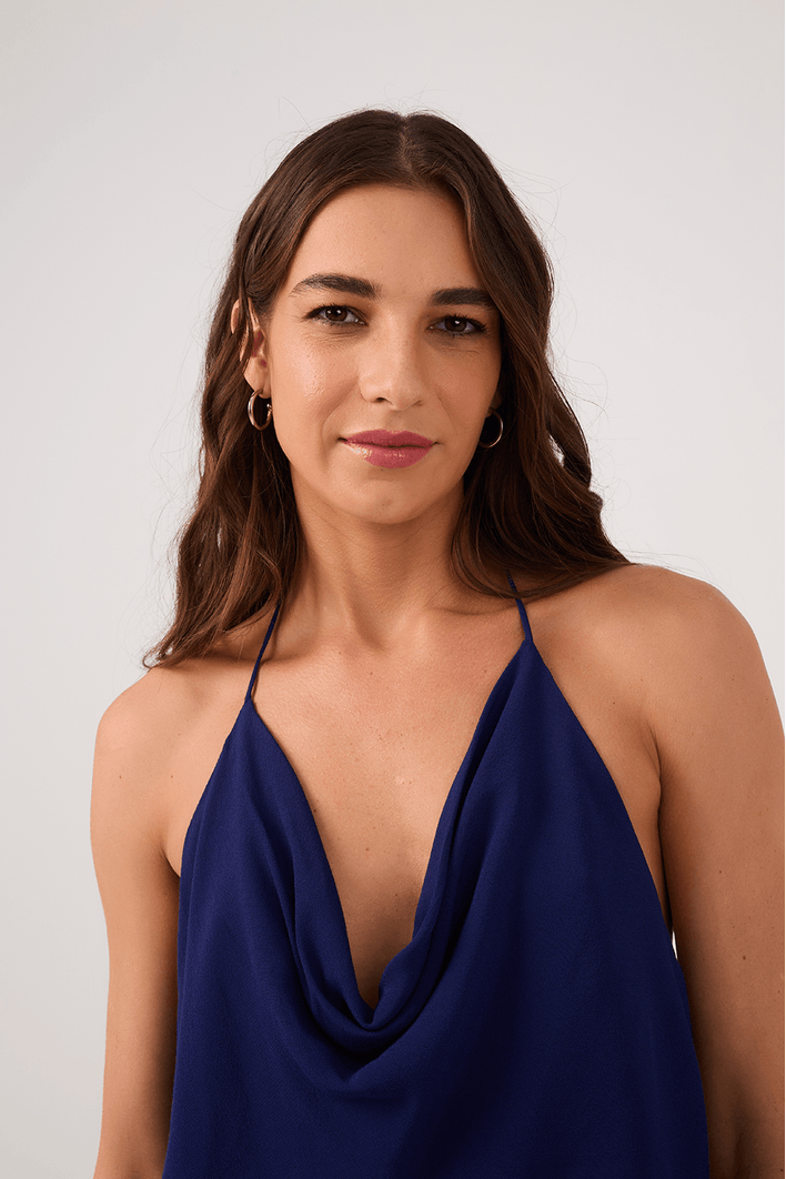 Blusa Crepe Degage
