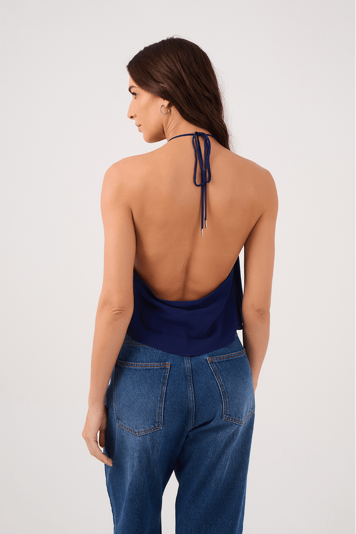 Blusa Crepe Degage