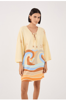 Vestido Linho Estampa Sossego