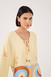 Vestido Linho Estampa Sossego