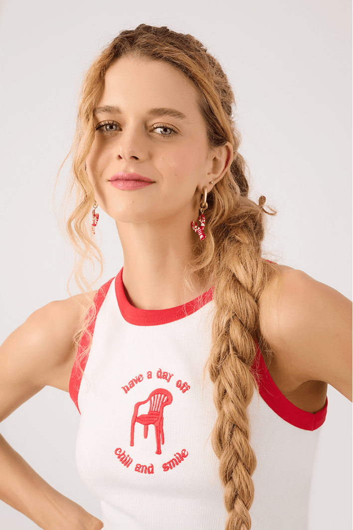 Blusa Ribana Bordado Day Off