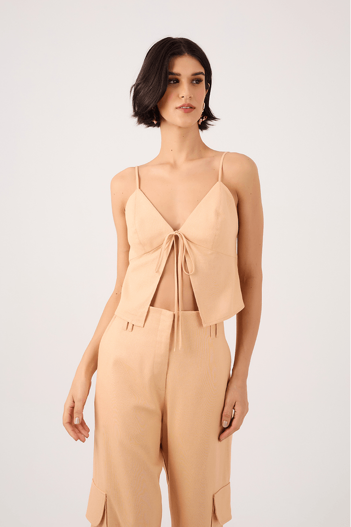 Blusa Linho Amarração