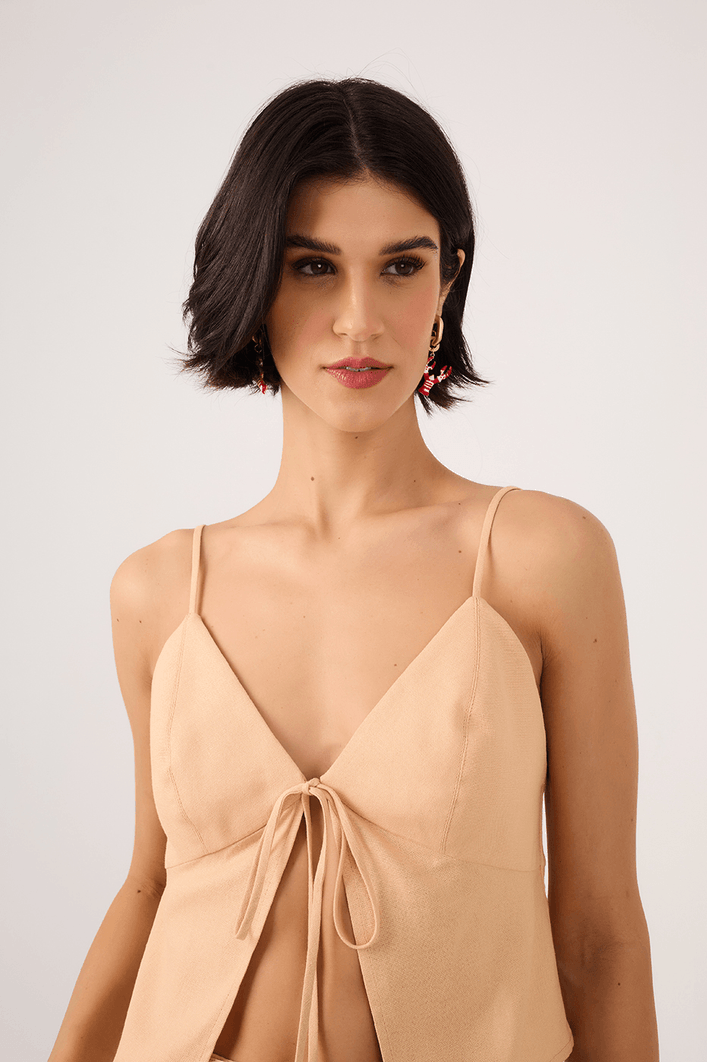 Blusa Linho Amarração